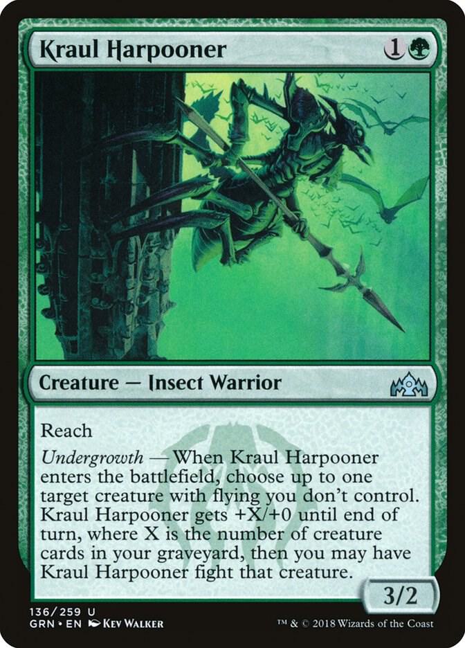 Kraul Harpooner 136 card from Guilds of Ravnica