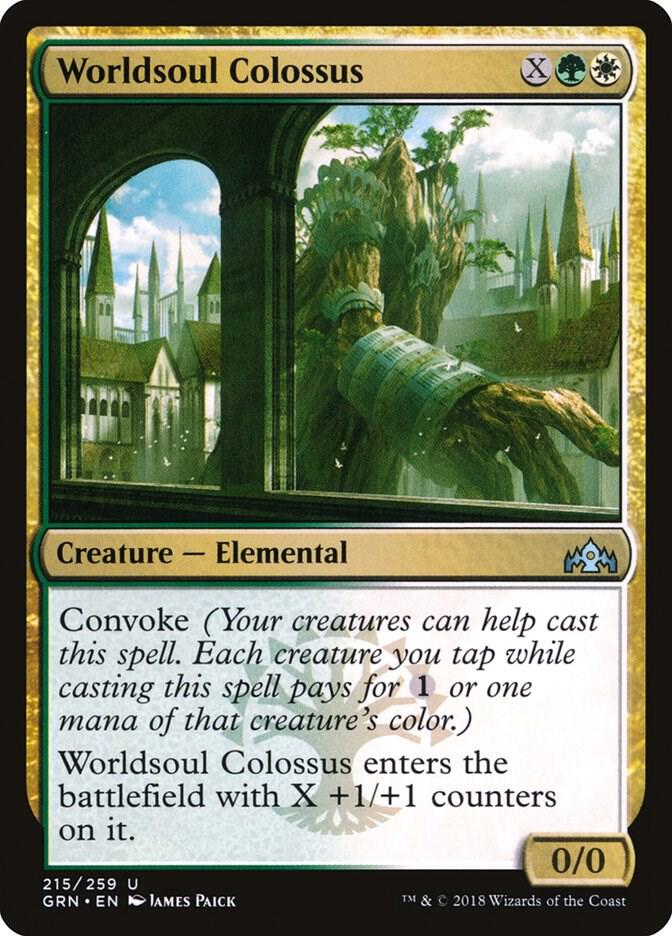 Worldsoul Colossus 215 card from Guilds of Ravnica