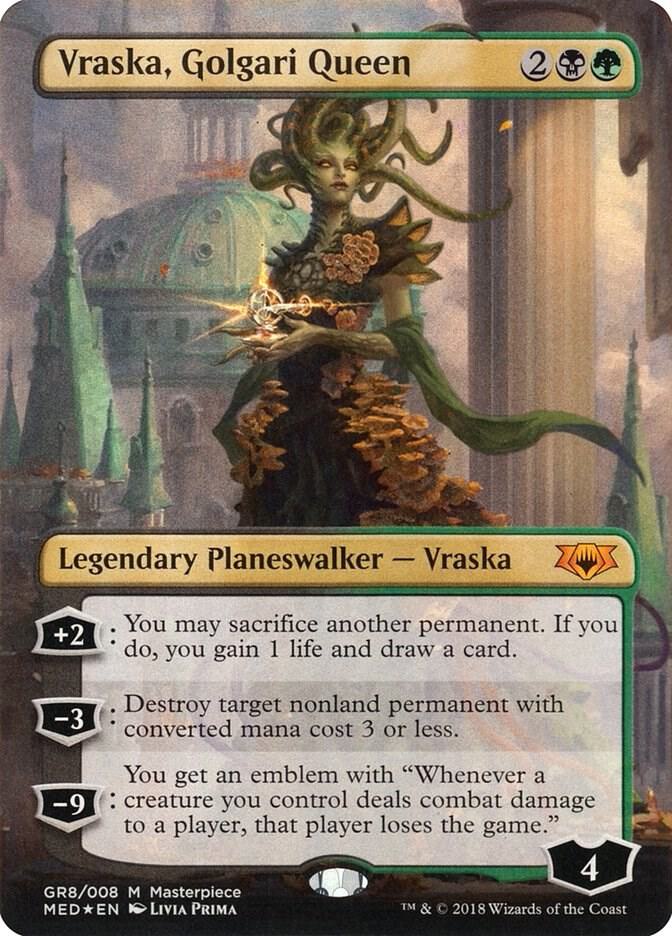 Vraska, Golgari Queen GR8 card from Mythic Edition: Guilds of Ravnica