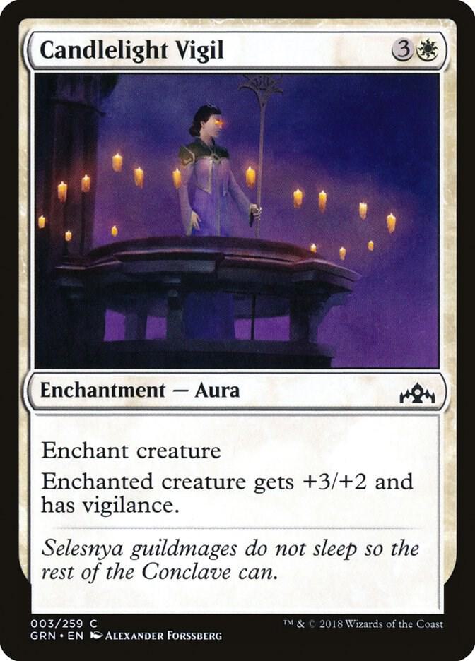 Candlelight Vigil 3 card from Guilds of Ravnica