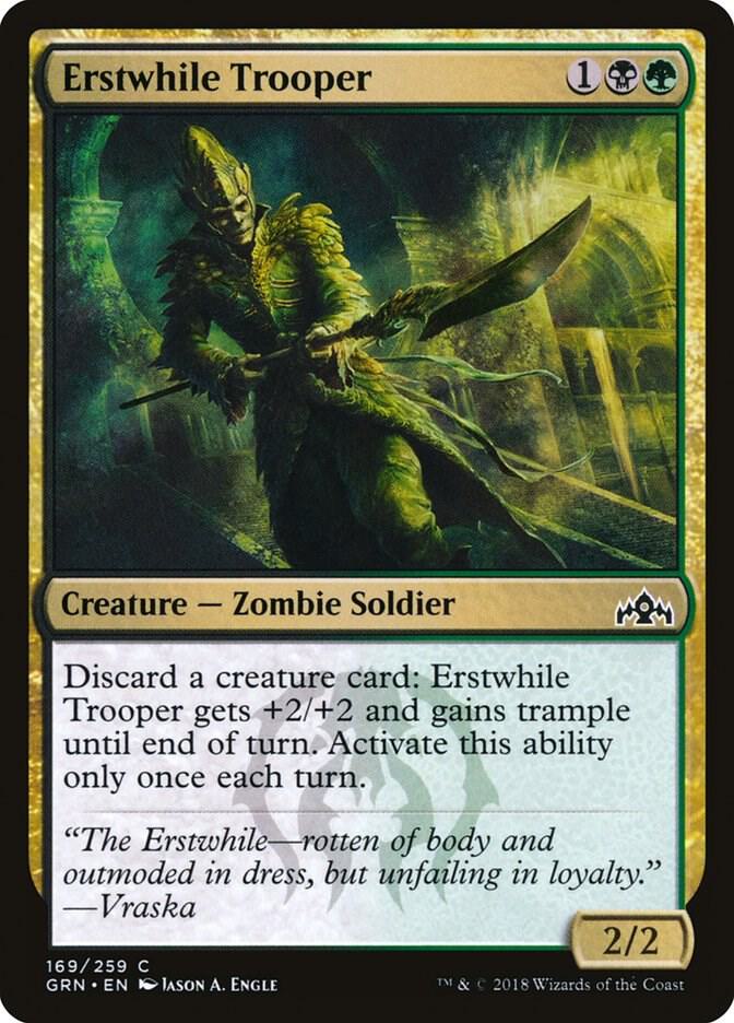 Erstwhile Trooper 169 card from Guilds of Ravnica