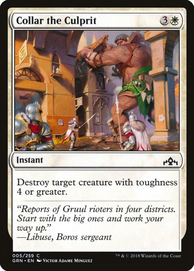 Collar the Culprit 5 card from Guilds of Ravnica
