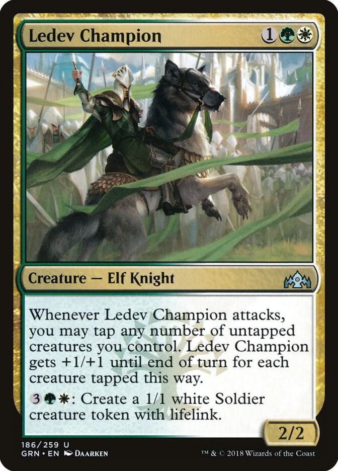 Ledev Champion 186 card from Guilds of Ravnica