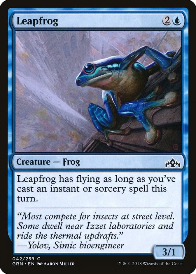 Leapfrog 42 card from Guilds of Ravnica