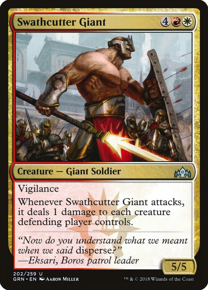 Swathcutter Giant 202 card from Guilds of Ravnica