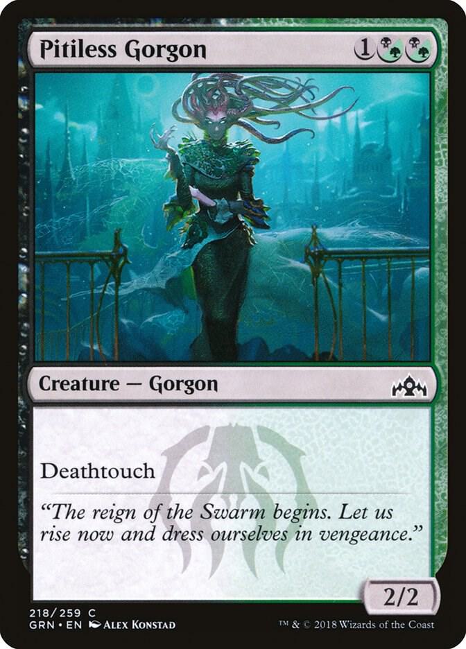 Pitiless Gorgon 218 card from Guilds of Ravnica
