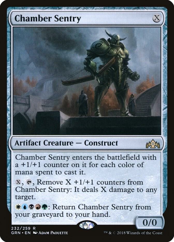 Chamber Sentry 232 card from Guilds of Ravnica