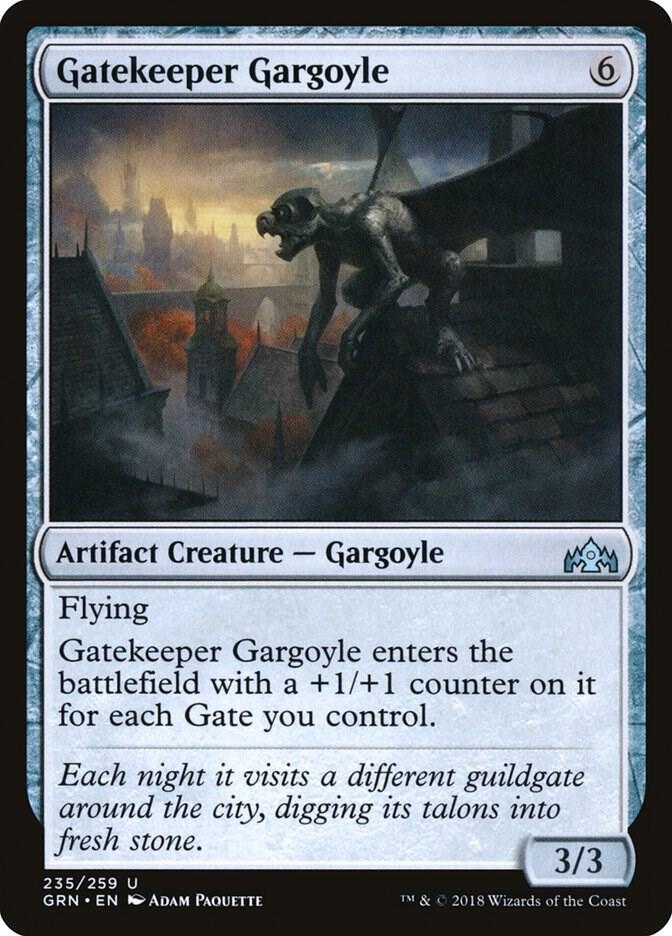 Gatekeeper Gargoyle 235 card from Guilds of Ravnica