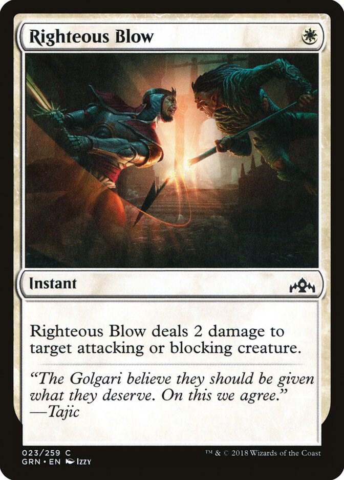 Righteous Blow 23 card from Guilds of Ravnica