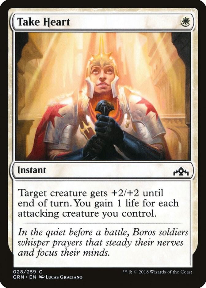 Take Heart 28 card from Guilds of Ravnica