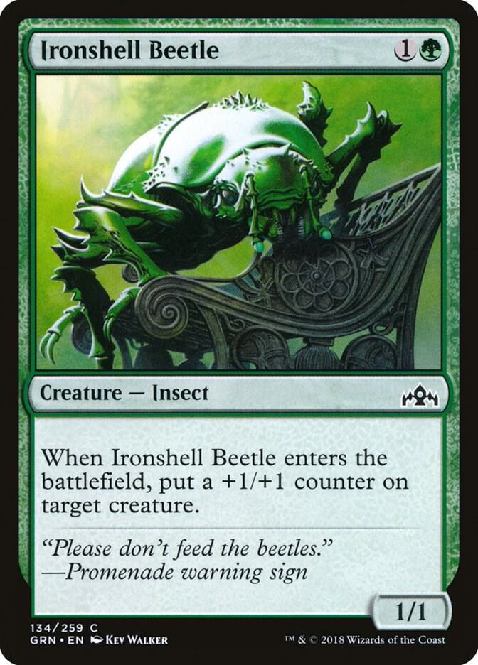 Ironshell Beetle 134 card from Guilds of Ravnica