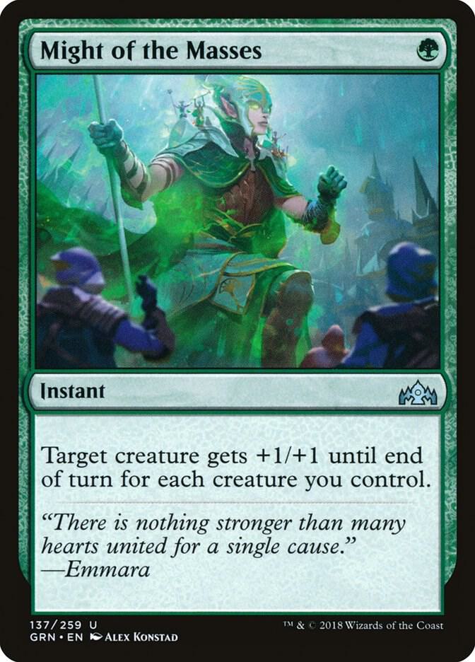 Might of the Masses 137 card from Guilds of Ravnica