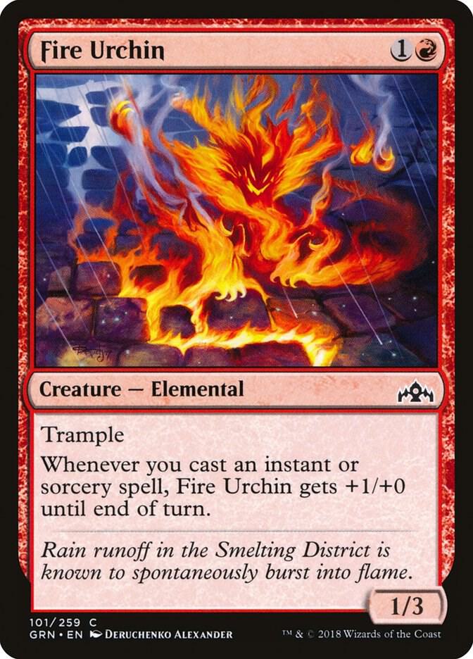 Fire Urchin 101 card from Guilds of Ravnica