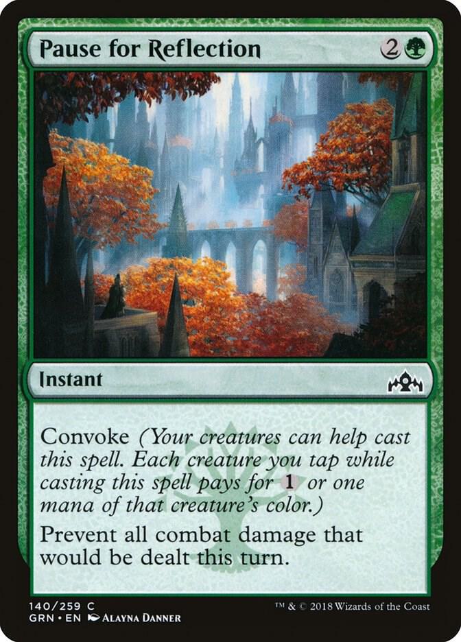 Pause for Reflection 140 card from Guilds of Ravnica