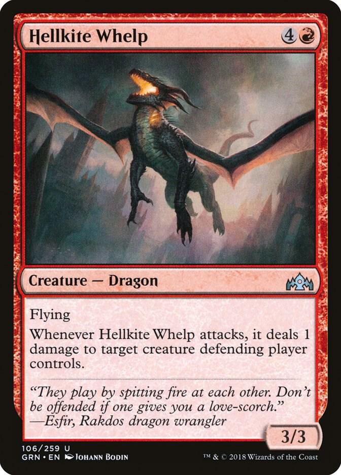 Hellkite Whelp 106 card from Guilds of Ravnica
