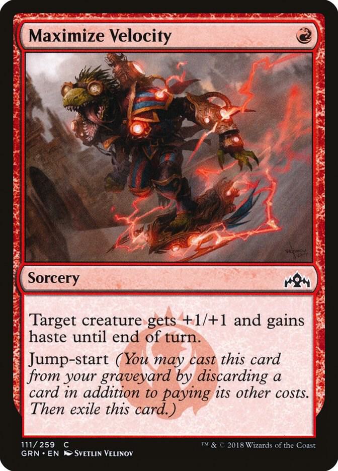 Maximize Velocity 111 card from Guilds of Ravnica