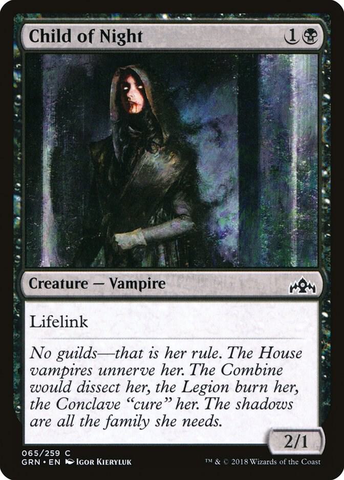 Child of Night 65 card from Guilds of Ravnica