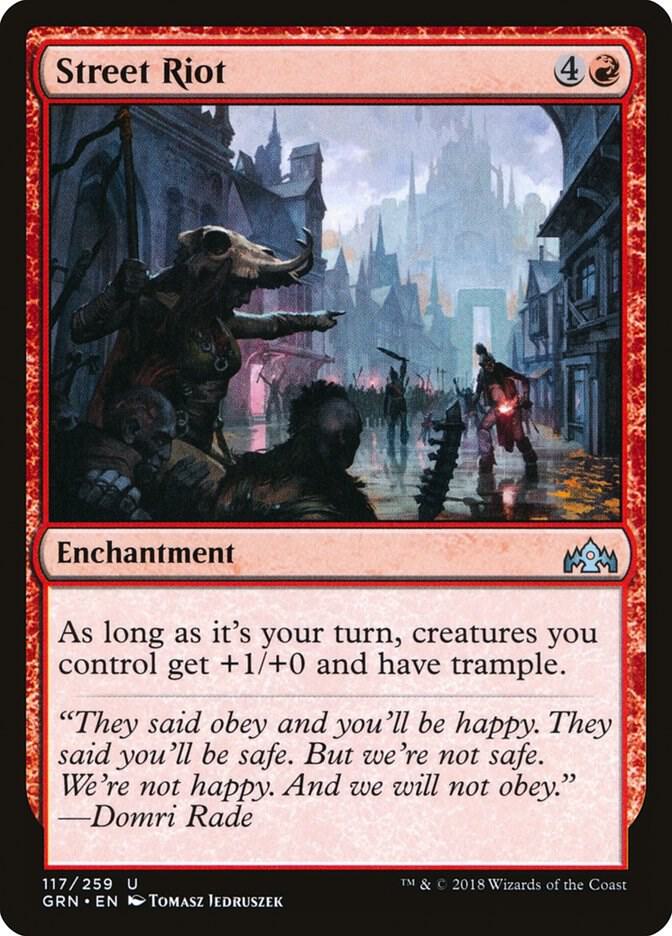Street Riot 117 card from Guilds of Ravnica