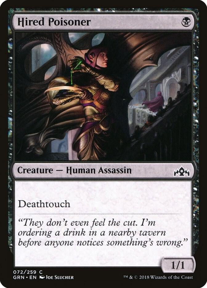 Hired Poisoner 72 card from Guilds of Ravnica