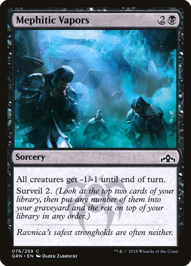 Mephitic Vapors 76 card from Guilds of Ravnica