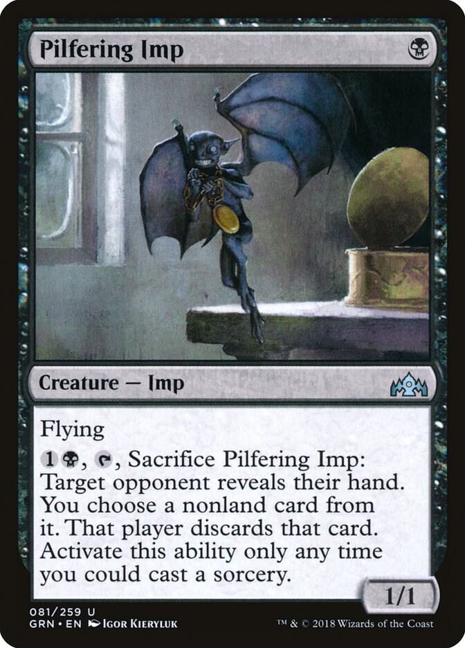 Pilfering Imp 81 card from Guilds of Ravnica