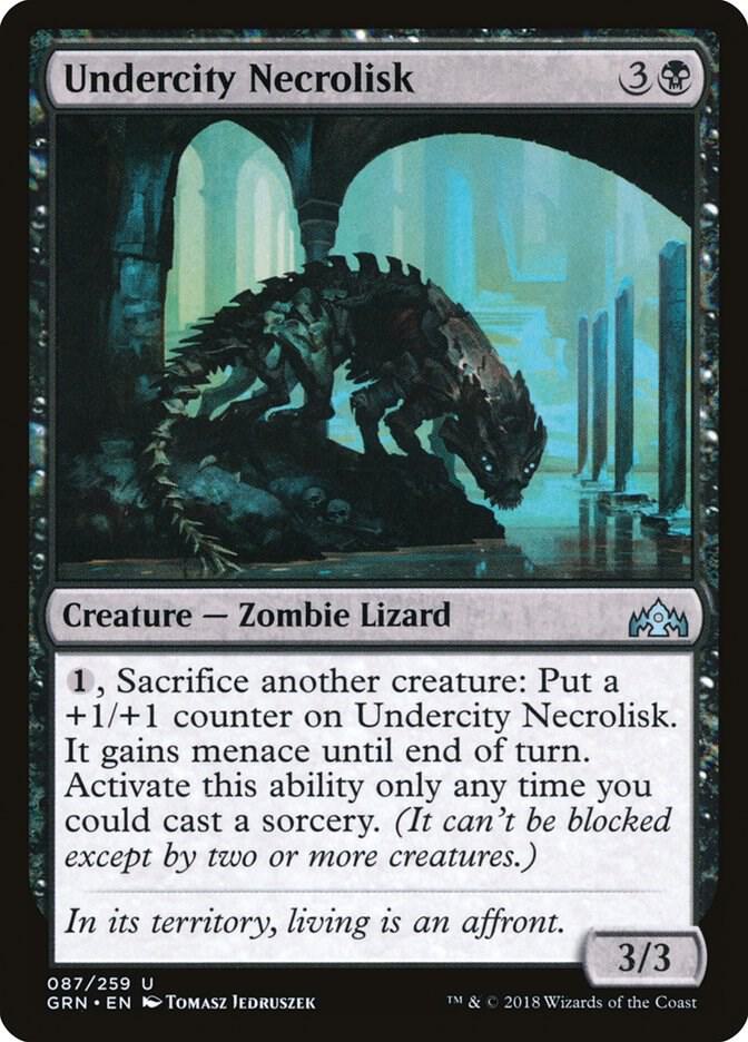 Undercity Necrolisk 87 card from Guilds of Ravnica