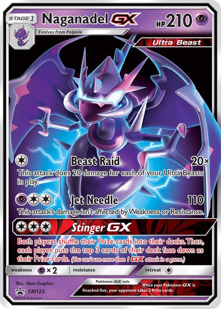 Naganadel GX SM125 card from SM Promos