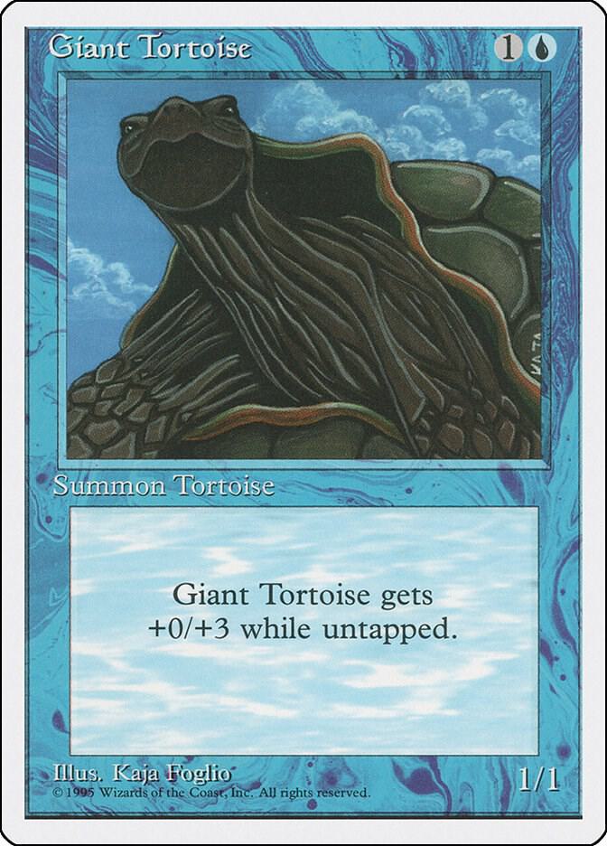 Giant Tortoise card from Fourth Edition