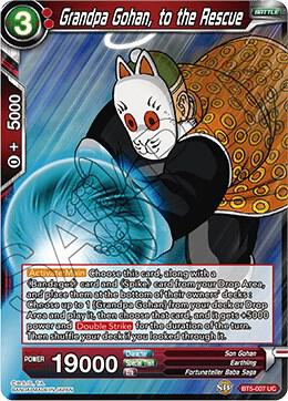 Grandpa Gohan, to the Rescue BT5-007 card from Miraculous Revival