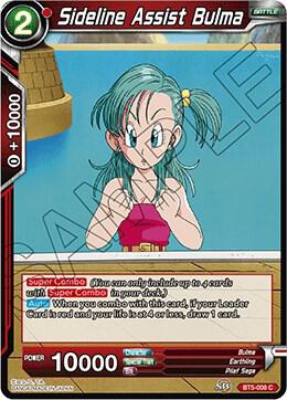 Sideline Assist Bulma BT5-008 card from Miraculous Revival