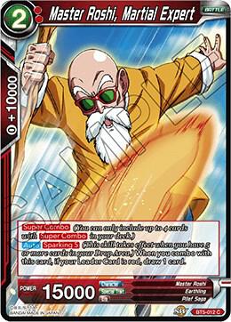 Master Roshi, Martial Expert BT5-012 card from Miraculous Revival