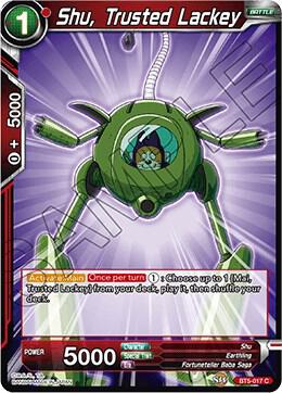 Shu, Trusted Lackey BT5-017 card from Miraculous Revival