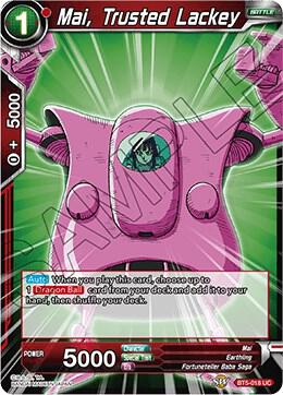 Mai, Trusted Lackey BT5-018 card from Miraculous Revival