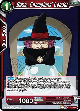 Baba, Champions' Leader BT5-021 card from Miraculous Revival