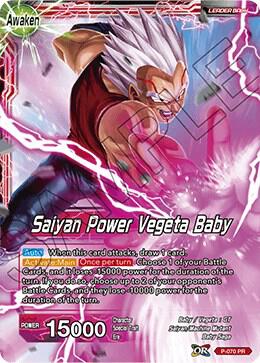 Vegeta Baby // Saiyan Power Vegeta Baby P-070 card from Promotion Cards