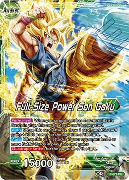 Son Goku // Full-Size Power Son Goku P-072 card from Promotion Cards