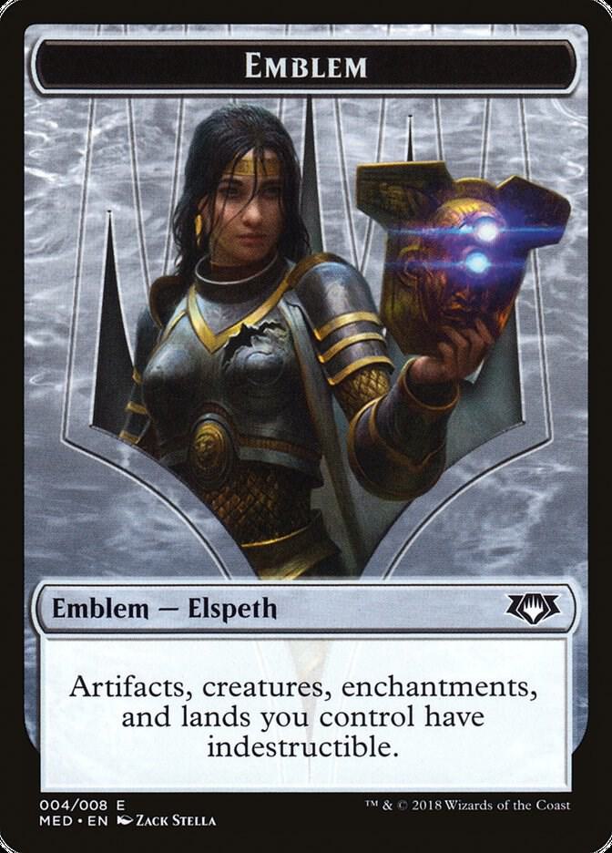 Emblem - Elspeth, Knight-Errant 4 card from Mythic Edition: Guilds of Ravnica