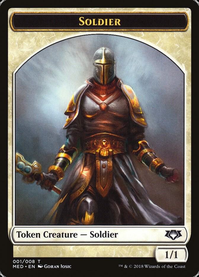Soldier Token 1 card from Mythic Edition: Guilds of Ravnica