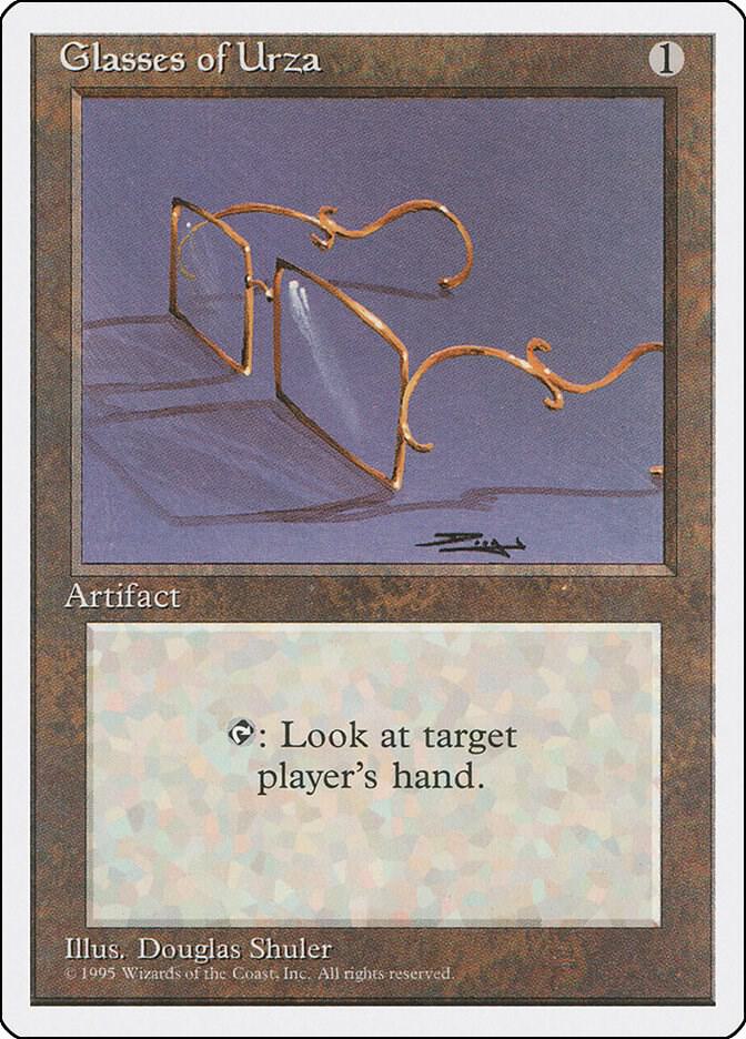 Glasses of Urza card from Fourth Edition