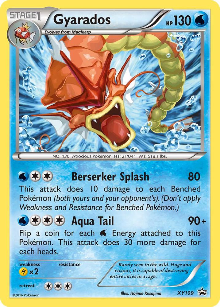 Gyarados XY109 card from XY Promos