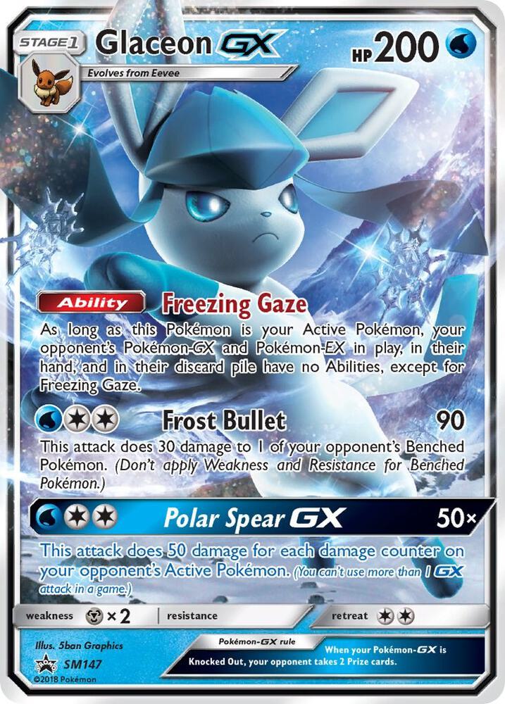 Glaceon GX SM147 card from SM Promos