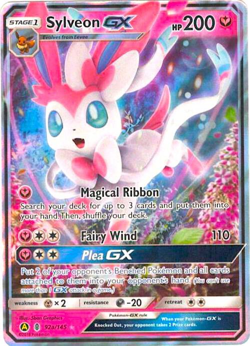 Sylveon GX - 92a/145 092a/145 card from Alternate Art Promos