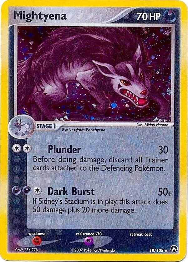 Mightyena - 18/108 (Cosmos Holo) 018/108 card from Deck Exclusives