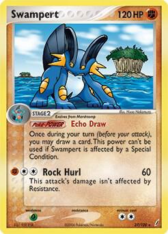 Swampert - 27/100 (EX Crystal Guardians) 027/100 card from Deck Exclusives