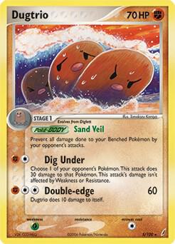 Dugtrio - 5/100 (EX Crystal Guardians) 005/100 card from Deck Exclusives