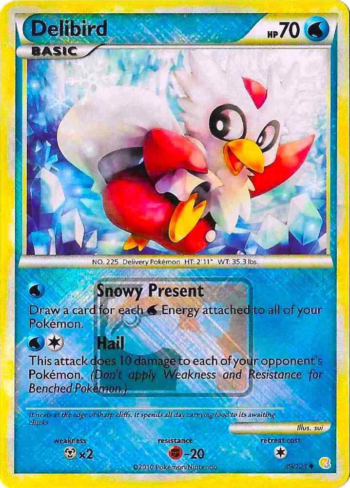 Delibird - 39/123 (League Promo) 039/123 card from League & Championship Cards
