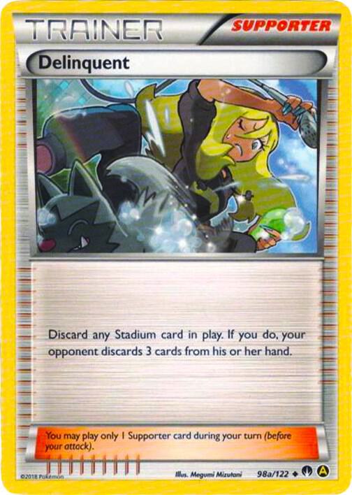 Delinquent - 98a/122 098a/122 card from Alternate Art Promos