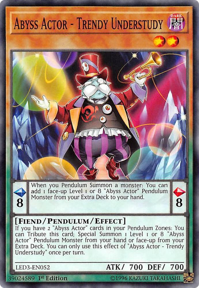 Abyss Actor - Trendy Understudy LED3-EN052 card from Legendary Duelists: White Dragon Abyss
