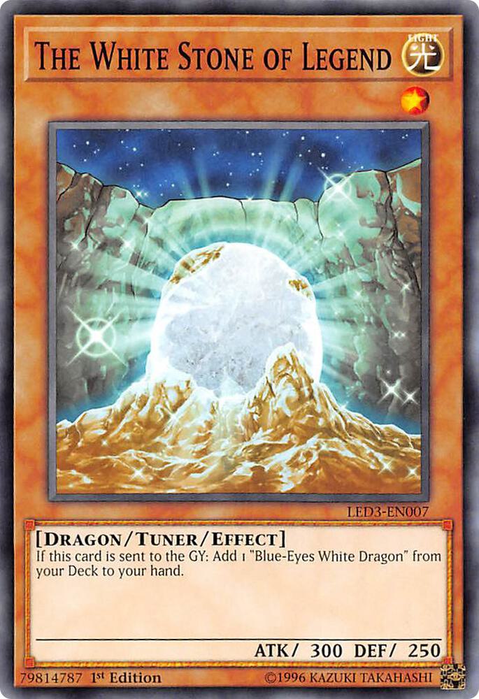 The White Stone of Legend LED3-EN007 card from Legendary Duelists: White Dragon Abyss