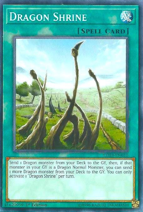 Dragon Shrine LED3-EN010 card from Legendary Duelists: White Dragon Abyss